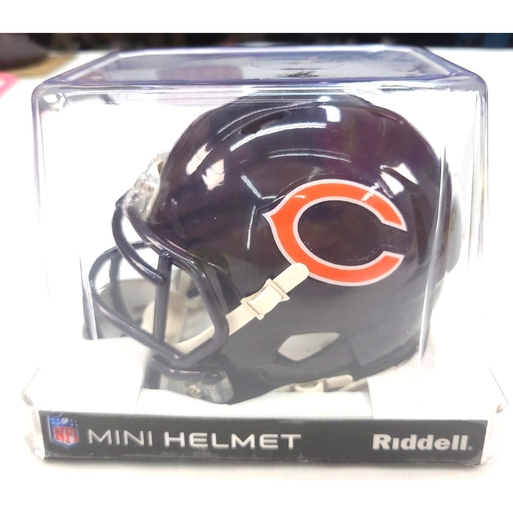 NEW Riddell Speed NFL Mini CHICAGO BEARS Football Helmet PLUS Micro-Mini Helmet